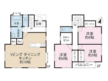 【神奈川県/横浜市港南区港南】横浜市港南区港南1丁目 中古一戸建て 間取り図