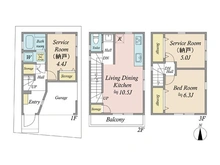 【神奈川県/川崎市川崎区中瀬】川崎市川崎区中瀬2丁目 中古一戸建て 間取り図