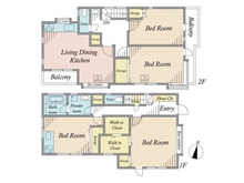 【東京都/練馬区石神井台】練馬区石神井台1丁目 中古一戸建て 間取り図