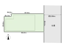 【東京都/荒川区東日暮里】荒川区東日暮里5丁目 中古一戸建て 前面東公道約3.99mに面す