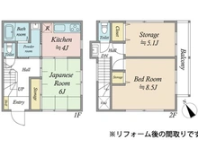 【東京都/北区田端】北区田端6丁目 中古一戸建て 外観：リフォーム完了後（間取り図）