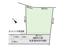 【東京都/北区田端】北区田端6丁目 中古一戸建て 区画図