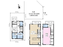 【東京都/墨田区立花】墨田区立花4丁目 中古一戸建て 間取り図