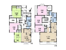 【千葉県/千葉市中央区登戸】千葉市中央区登戸5丁目 中古一戸建て 間取り図
