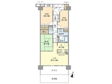 【千葉県/流山市東初石】ウッドパーク初石　A棟 間取り図
