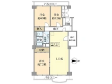 【千葉県/松戸市新松戸】サンライトパストラル壱番街C棟 間取り図