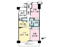 【神奈川県/川崎市多摩区東生田】コスモ向ヶ丘遊園ラミューゼ 間取り図
