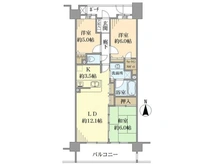 【東京都/三鷹市新川】コスモ吉祥寺南カルディアコート 間取り図