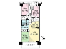 【埼玉県/川口市南鳩ヶ谷】エールガーデン 間取り図
