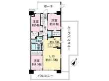 【神奈川県/川崎市高津区下野毛】パークホームズ武蔵新城フィールドレジデンス 間取り図