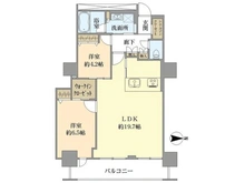 【大阪府/大阪市西区江之子島】阿波座ライズタワーズ　フラッグ46 間取り図