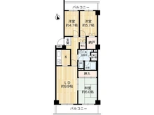 【大阪府/吹田市山手町】豊津パロス山手町二番館B棟 間取り図