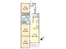 【千葉県/市川市入船】ライオンズマンション市川行徳 間取り図