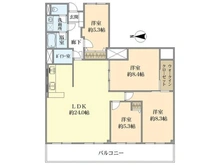 【兵庫県/芦屋市東山町】ローズハイツ芦屋 間取り図