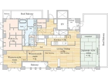 【兵庫県/神戸市東灘区住吉本町】プラネスーペリア　グランジェ住吉本町 間取り図