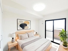 【兵庫県/神戸市灘区水道筋】ライオンズマンション王子公園ヴィアーレ 洋室約５帖実際の写真をもとにCGで家具・その他のイメージを配置。家具等は価格に含まれません。