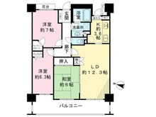 【神奈川県/川崎市川崎区京町】ライオンズヴィアーレ横濱ベイ壱番館 間取り図