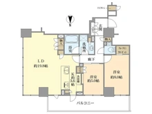 【東京都/台東区池之端】ブリリアタワー上野池之端 間取り図