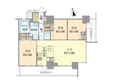 【大阪府/大阪市阿倍野区阿倍野筋】プラウドタワー阿倍野 間取り図