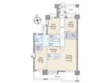 【千葉県/松戸市二ツ木】ライオンズヒルズ新松戸 間取り図