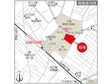 【千葉県/船橋市高根台】デュオセーヌ船橋高根台 現地案内図