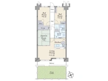 【千葉県/鎌ケ谷市東中沢】ベルシャトゥ新鎌ヶ谷 間取り図