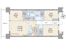 【東京都/江東区北砂】バウス西大島 間取り図