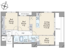 【東京都/世田谷区等々力】ピアースコード等々力 間取り図