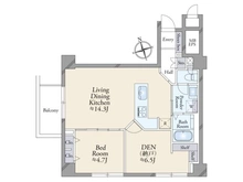 【東京都/港区六本木】インペリアル六本木1号館 間取り図