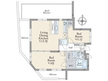 【東京都/世田谷区羽根木】ベルジュール東松原 間取り図