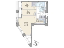 【東京都/目黒区上目黒】中目黒アトラスタワー 間取り図