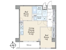 【東京都/新宿区西早稲田】パティオ西早稲田 間取り図