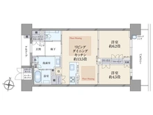 【大阪府/大阪市都島区中野町】サンフォーリーフタウン桜ノ宮 サンミットコート 間取り図
