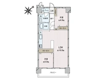 【大阪府/大阪市東淀川区上新庄】コスモシティ森林公園参番館 間取り図