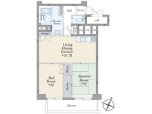 【千葉県/市川市幸】サニーハウス南行徳B棟 間取り図