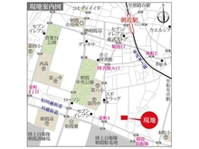 【埼玉県/朝霞市栄町】クリオ朝霞弐番館 現地案内図