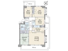 【東京都/江戸川区西葛西】西葛西パーク・ホームズ 間取り図