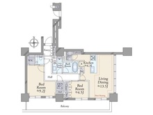 【東京都/台東区池之端】BrilliaTower上野池之端 間取り図