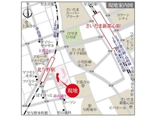 【埼玉県/さいたま市中央区上落合】与野ハウス2号棟 現地地図