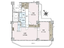 【愛知県/名古屋市昭和区山手通】バンベールグラン山手弐番館 間取り図