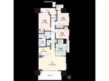 【愛知県/名古屋市東区白壁】パ－クホ－ムズ白壁四丁目 間取り図