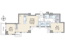 【京都府/京都市中京区油小路通御池下る】エクシオ京都御池 間取り図