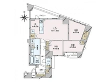 【京都府/京都市上京区今出川通新町西入】ジオ京都御所西 間取り図