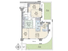 【京都府/京都市右京区太秦下角田町】レスタージュ京都 間取り図