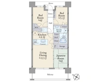【千葉県/千葉市稲毛区小仲台】レクセル稲毛パークス 間取り図