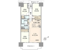 【埼玉県/さいたま市岩槻区美園東】ルピアグランデ浦和美園 間取り図