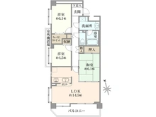 【埼玉県/さいたま市浦和区瀬ヶ崎】ダイアパレス北浦和II 間取り図