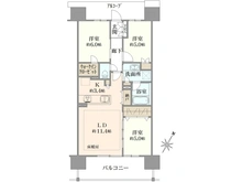 【埼玉県/さいたま市浦和区常盤】プラウド浦和常盤サンクアージュ 間取り図
