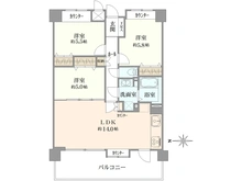 【千葉県/松戸市稔台】ティアラシティ1号棟 間取り図