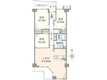 【千葉県/松戸市二ツ木】新松戸リリエンハイム 間取り図